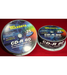 Traxdata CD-R 80 minutes  Full surface printable for color inkjet printers 50 Disc